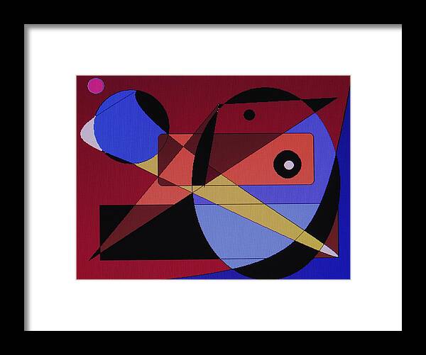 Abstract Bird Framed Print featuring the digital art Wild Bird by Ian MacDonald