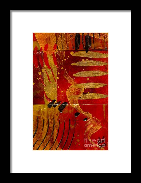 Wood Framed Print featuring the mixed media Wild Kingdom by Angela L Walker