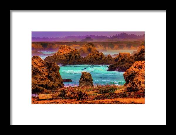 Wild Mendocino Coast Framed Print featuring the photograph Wild Mendocino Coast by Garry Gay