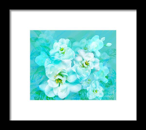 Floral Framed Print featuring the digital art Wild Rose by Julia Underwood