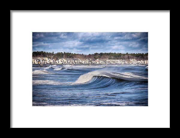 New Hampshire Framed Print featuring the photograph Wild Seas by Tricia Marchlik