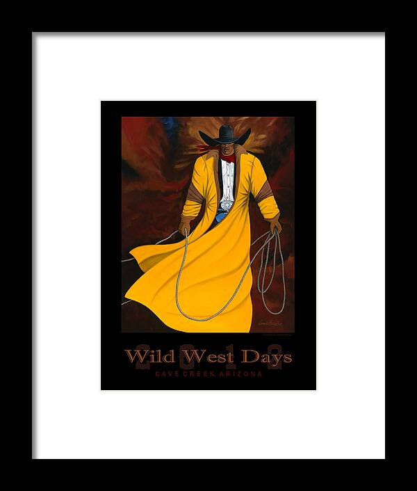 Cave Creek Wild West Days Framed Print featuring the painting Wild West Days 2012 by Lance Headlee
