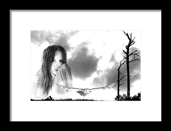 Special Edition Framed Print featuring the photograph You are my wildest wind by Heather King