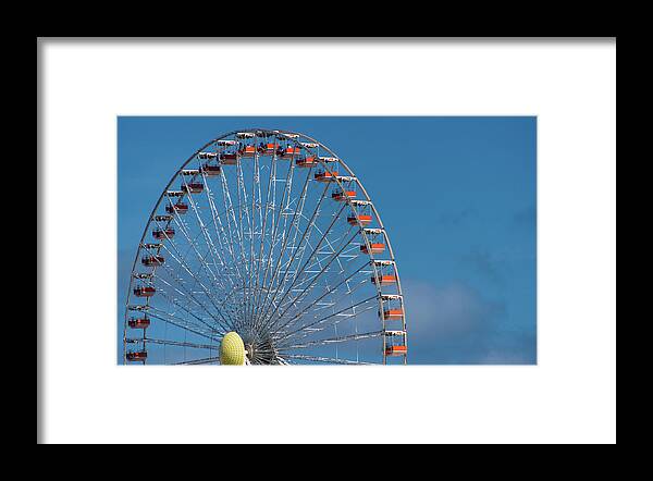 Ferris Framed Print featuring the photograph Wildwood Ferris Wheel by Jennifer Ancker