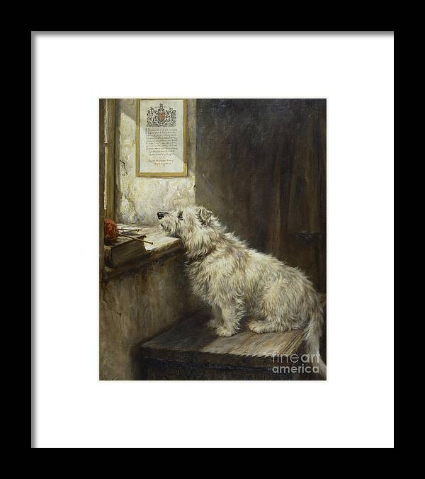 Will He Come Back Framed Print featuring the painting Will He Come Back by Robert Morley