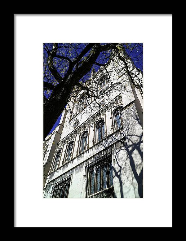 Architecture Framed Print featuring the photograph William Rainey Harper Memorial Library by Scott Kingery
