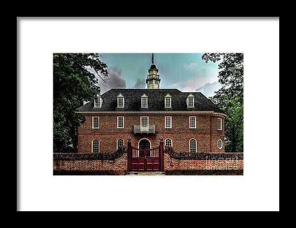 Colonial Williamsburg Framed Print featuring the photograph Williamsburg Capitol Building by Gene Bleile Photography