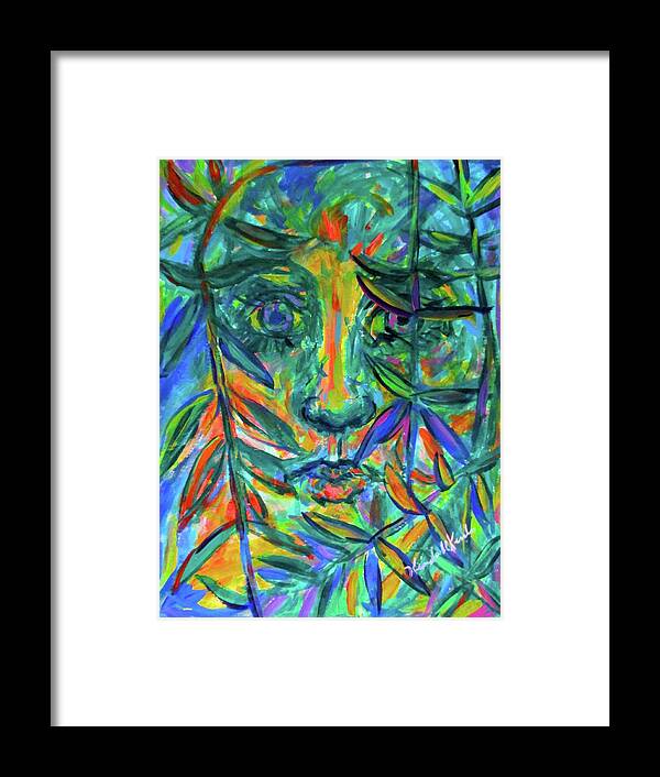Eye Prints For Sale Framed Print featuring the painting Willow Eye Stage One by Kendall Kessler