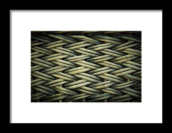 Textured Framed Print featuring the photograph Willow weave by Les Cunliffe