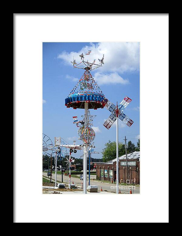 Whirligig Framed Print featuring the photograph Wilson Whirligig 1 by Randall Weidner