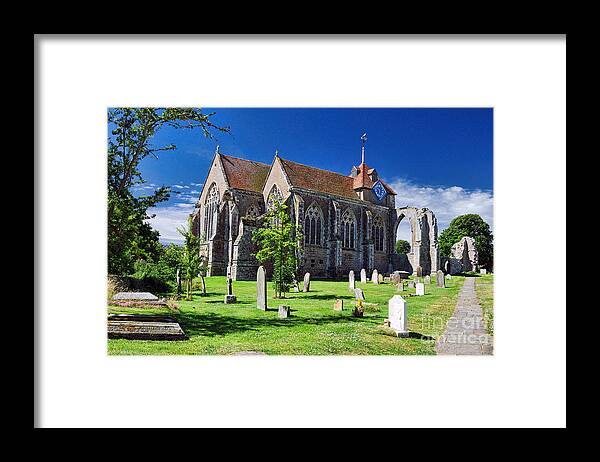 Winchelsea Framed Print featuring the photograph Winchelsea Church by Nigel Fletcher-Jones
