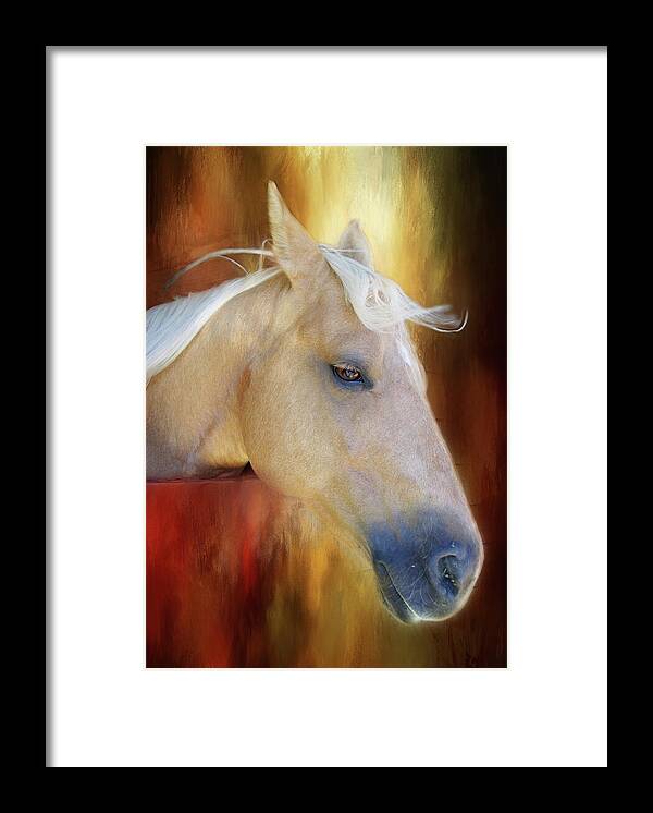 Horse Framed Print featuring the photograph Wind in Her Hair by Marilyn Wilson