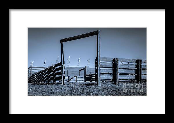 Wind Machines Framed Print featuring the photograph Wind Machines Altamont Pass by Blake Webster