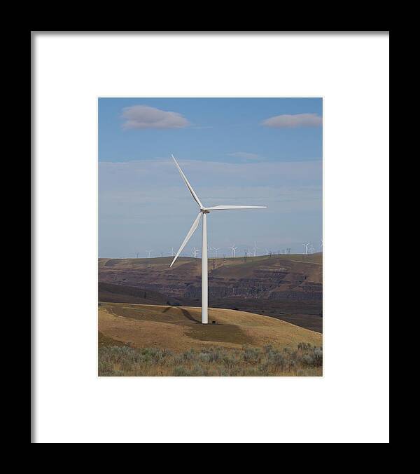 Wind Turbine Framed Print featuring the photograph Wind Power 13 by Todd Kreuter