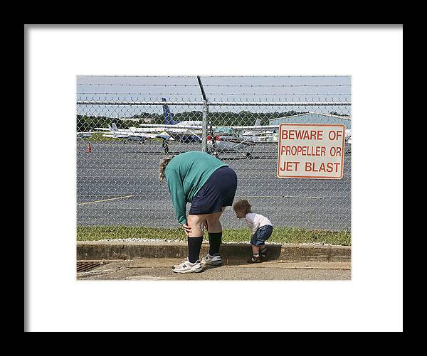 Beware Framed Print featuring the photograph Windbreakers by Gregory Scott