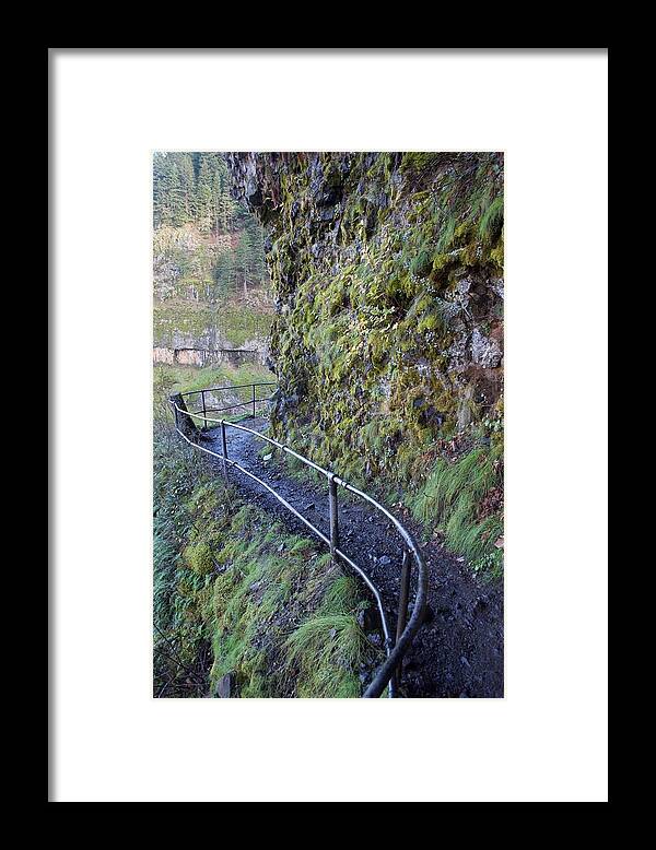 Winding Rails Framed Print featuring the photograph Winding Rails by Dylan Punke
