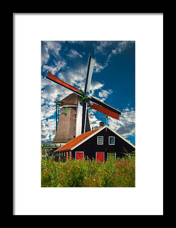 Windmill Framed Print featuring the photograph Windmill by Harry Spitz