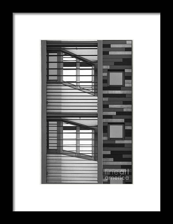 Vertical Framed Print featuring the photograph Vertical Horizontal Abstract by Wendy Wilton