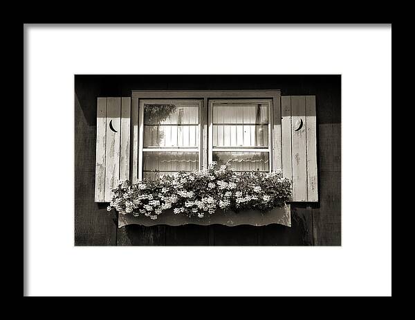 Window Framed Print featuring the photograph Window Flower Box 2 by Joanne Coyle