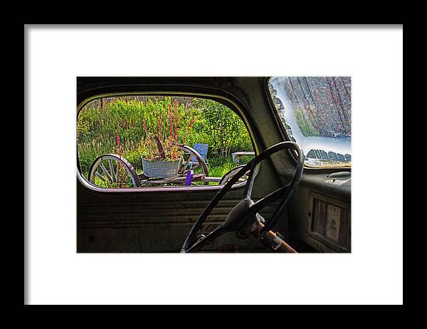 Truck Framed Print featuring the photograph Window in Time by Alana Thrower