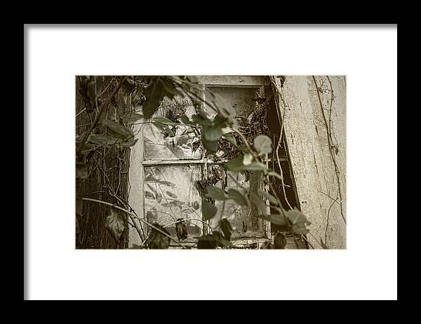 Sharon Popek Framed Print featuring the photograph Window Less by Sharon Popek