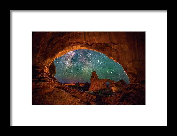 Night Sky Framed Print featuring the photograph Window to the Heavens by Darren White