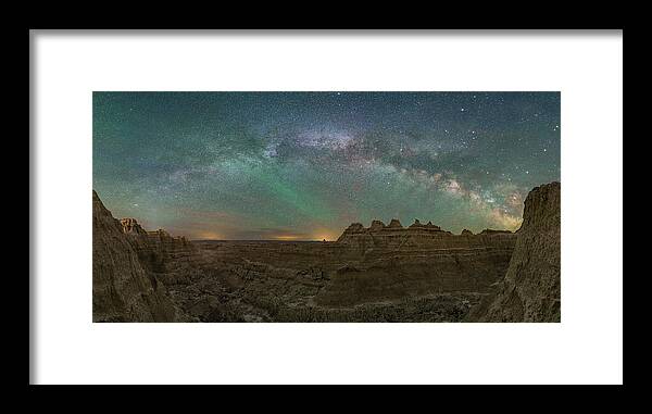 Badlands National Park Framed Print featuring the photograph Window Trail in Badlands by Hal Mitzenmacher