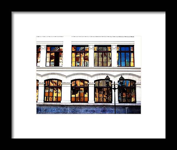 Windows Framed Print featuring the photograph Windows Abstract by HweeYen Ong