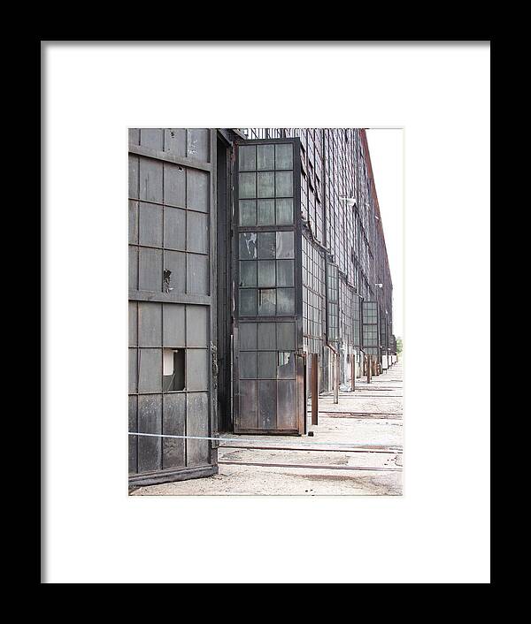 Old Train Repair Framed Print featuring the photograph Windows to the Industrial Past by Feather Redfox