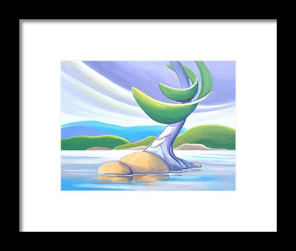 Group Of Seven Framed Print featuring the painting Windswept by Barbel Smith