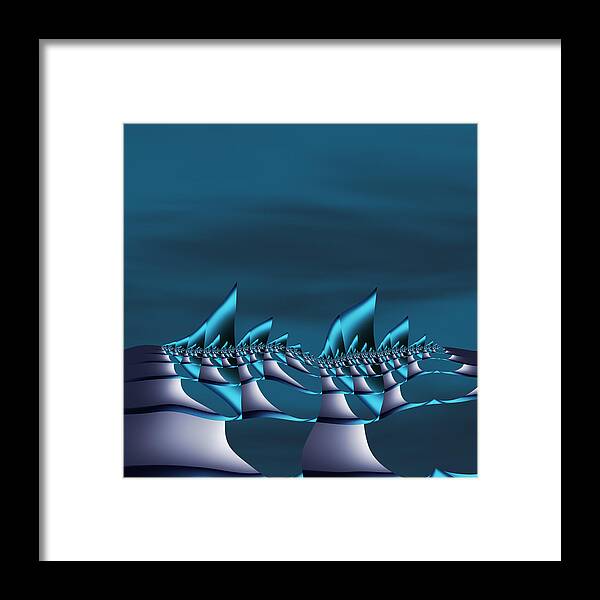 Vic Eberly Framed Print featuring the digital art Windward by Vic Eberly
