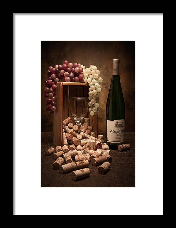 Wine Cork Framed Print featuring the photograph Wine Corks Still Life II by Tom Mc Nemar