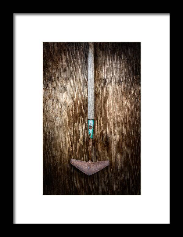 Industrial Framed Print featuring the photograph Tools On Wood 5 by Yo Pedro