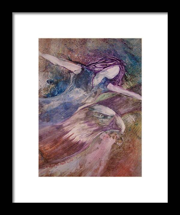 Eagle Framed Print featuring the painting Wings Like Eagles by Deborah Nell