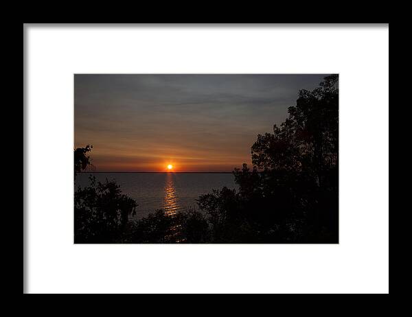 Wisconsin Framed Print featuring the photograph Winnebago Sunset by CA Johnson