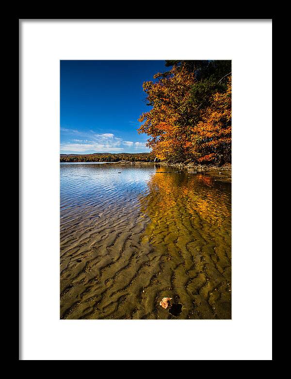 Lake Framed Print featuring the photograph Winnisquam Fall by Robert Clifford