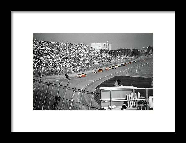 Mark Martin Framed Print featuring the photograph Winston Cup Racing In Daytona 1995 by John Black