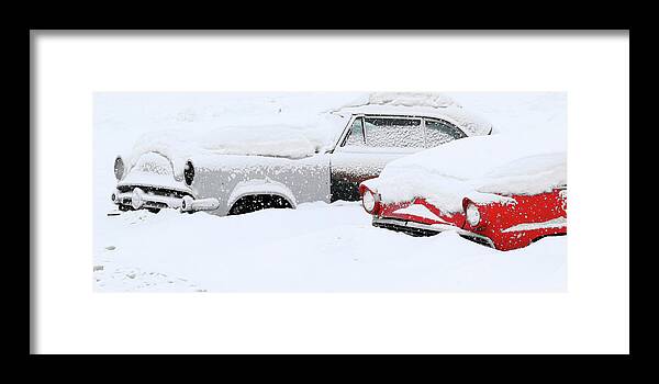 Classic Cars Framed Print featuring the photograph Winter Classics by Steve McKinzie
