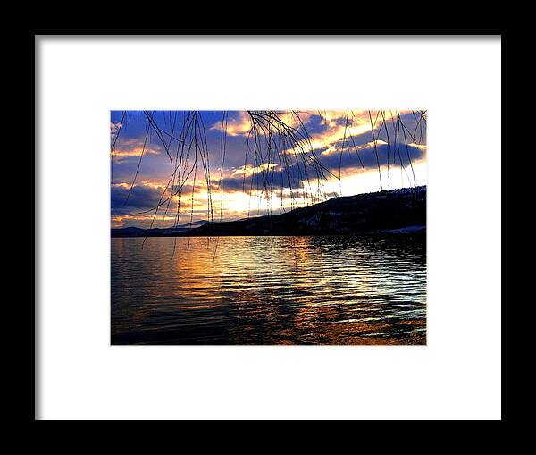 Sunset Framed Print featuring the photograph Winter Drama by Will Borden