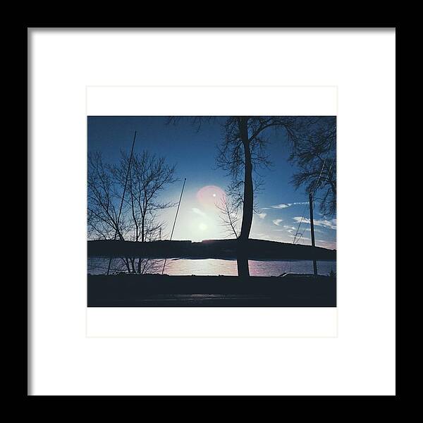 Lake Framed Print featuring the photograph Winter Drives by Meaghan O'Neill