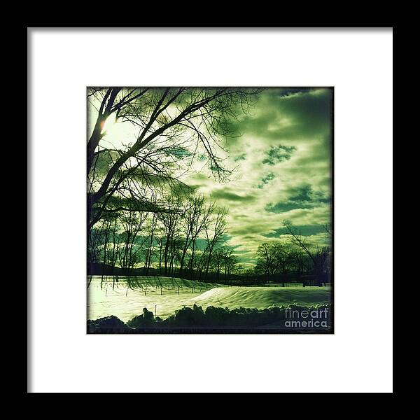 Landscape Framed Print featuring the photograph Winter Green by Onedayoneimage Photography