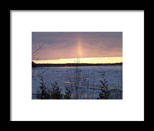 Sunsets Framed Print featuring the photograph Winter Hope by Deb Stroh-Larson