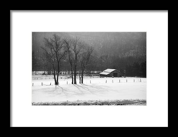 Winter Framed Print featuring the photograph Winter in Boxley Valley by Michael Dougherty