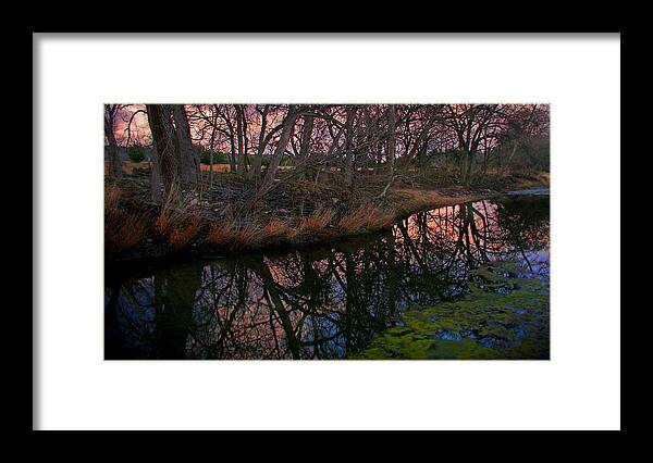 Landscape Framed Print featuring the photograph Winter Morning Repose 2 by Karen Musick