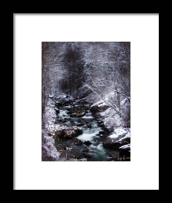 Privacy Framed Print featuring the photograph Winter Photography by Lisa Lambert-Shank