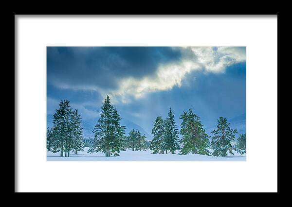 Winter Framed Print featuring the photograph Winter Scene - New Hampshire by Joseph Smith