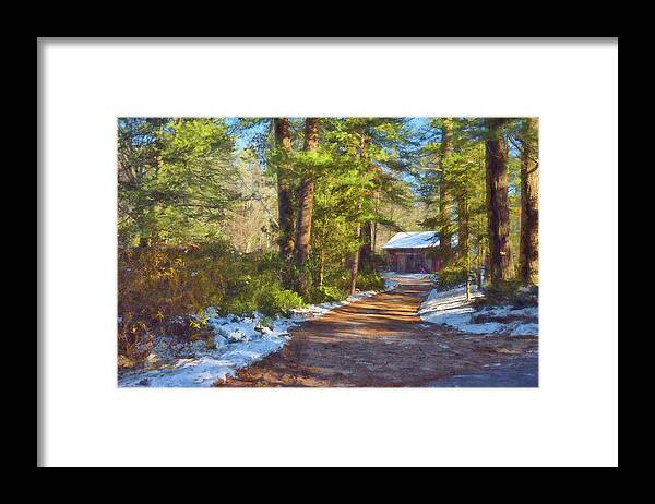Blue Framed Print featuring the photograph Winter Serenity by Tricia Marchlik