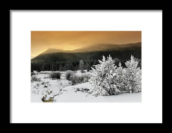 Winter Framed Print featuring the photograph Winter Sunrise by Ronnie And Frances Howard