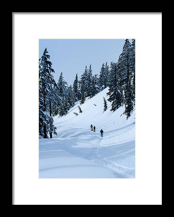 Crater Lake Framed Print featuring the photograph Winter Wonderland by Tom Potter