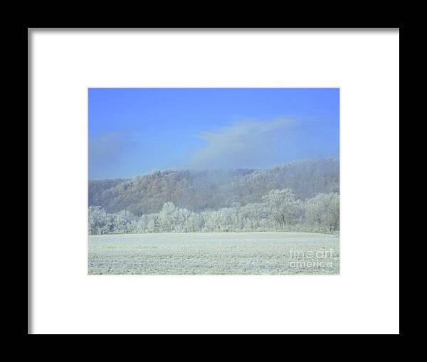 Snow Framed Print featuring the photograph Winter's An Etching... by Melissa Mim Rieman